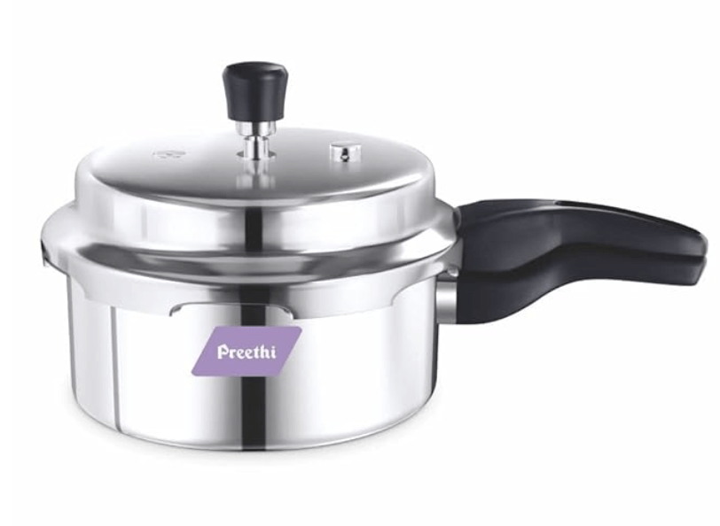 Preethi Triply Outer Lid Pressure Pan Induction Base, 1.5 Litres