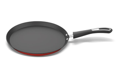 ‎Preethi Dura Collection Non Stick Tawa, 28 cm, Gas & Induction Compatible, 5 Star Non Stick Effect, Chilly Red-1