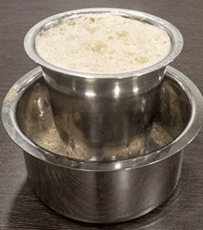 6 Set Stainless Steel Solid Dabara Set | South Indian Dabara with Tumbler Set | Filter Coffee Glass Dawara | Serving Drinkware - Coffee & Tea Glass | Tumbler 130ml & Dabara 130ml - 6 Set