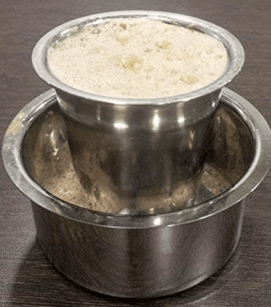 6 Set Stainless Steel Solid Dabara Set | South Indian Dabara with Tumbler Set | Filter Coffee Glass Dawara | Serving Drinkware - Coffee & Tea Glass | Tumbler 130ml & Dabara 130ml - 6 Set