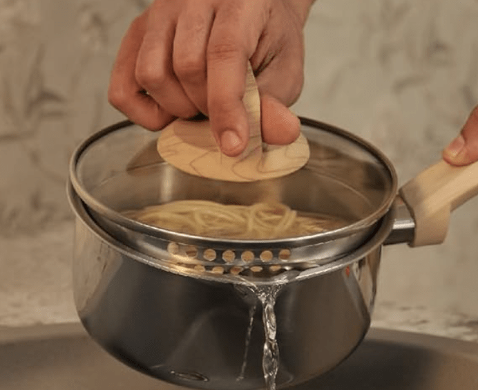 ARTTDINOX Timber Stainless Steel Triply Saucepan with Glass Lid | 16 cm | 1.5 LTR | Wood Finished Handle | Gas & Induction Base | 7 Yrs Warranty | Jindal Stainless