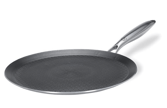 ARTTDINOX Stellar Stainless Steel Triply Non Stick Tawa | 28 cm | Etched nonstick | Rivetless Double Wired Handle | Gas & Induction Base | 7 Yrs Warranty | Jindal Stainless