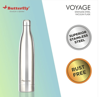 Butterfly Voyage Vacuum Flask, 750 ml, Stainless Steel