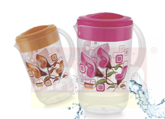 JUMBO JUG PRINTED METALLIC & CLEAR