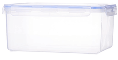 Aristo Lock & Fresh 402 Plastic Storage Container For Storing grains, pulses, rice, wheat etc - 6400 ML, Transparent Clear, large (LOCK&FRESH402) (29.5 x 22.5 x 13cm)-2
