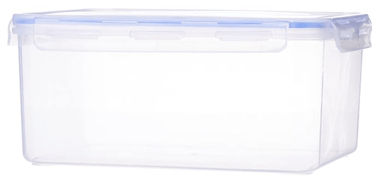 अरिस्टो लॉक एंड फ्रेश 402 प्लास्टिक स्टोरेज कंटेनर अनाज, दालें, चावल, गेहूं आदि के भंडारण के लिए - 6400 एमएल, पारदर्शी, बड़ा (LOCK&amp;FRESH402) (29.5 x 22.5 x 13 सेमी) 