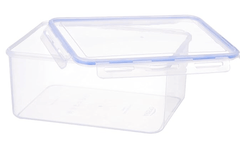 Aristo Lock & Fresh 402 Plastic Storage Container For Storing grains, pulses, rice, wheat etc - 6400 ML, Transparent Clear, large (LOCK&FRESH402) (29.5 x 22.5 x 13cm)-1