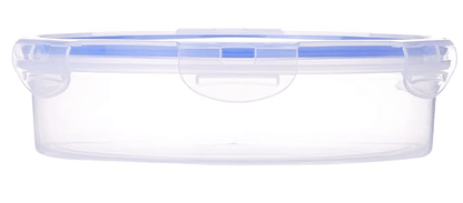 Aristo Lock & Fresh 1000 Plastic Storage Container For Storing grains, pulses, rice, wheat etc - 1300 ML, Transparent Clear (22 (D) x 6.5 CM)