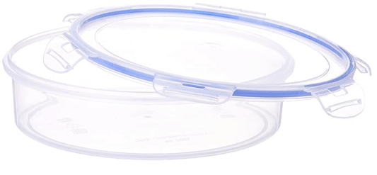 अरिस्टो लॉक एंड फ्रेश 1000 प्लास्टिक स्टोरेज कंटेनर अनाज, दालें, चावल, गेहूं आदि के भंडारण के लिए - 1300 एमएल, पारदर्शी (22 (डी) x 6.5 सेमी) 