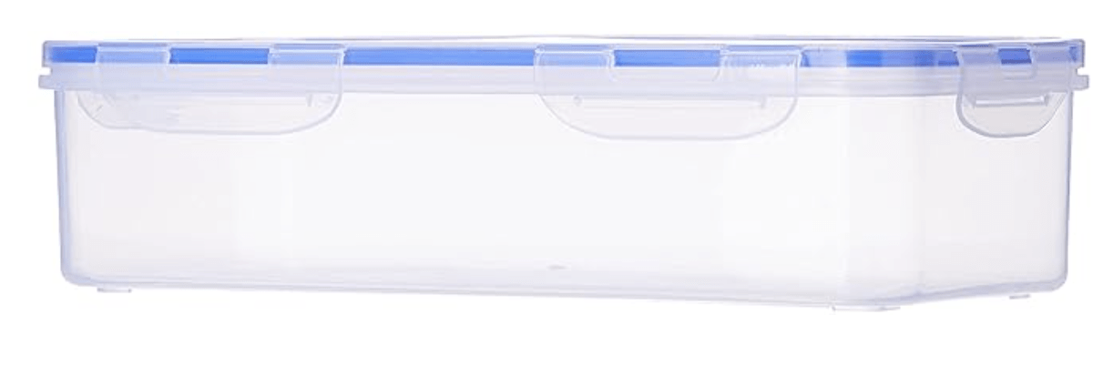 Aristo Lock & Fresh 332 Plastic Storage Container For Storing grains, pulses, rice, wheat etc- 2200 ML, Transparent Clear, large (32 x 15 x 8.5 cm)