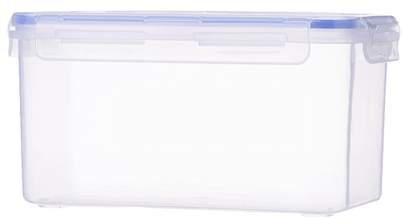Aristo Lock & Fresh 222 Plastic Storage Container For Storing grains, pulses, rice, wheat etc- 2250 ML, Transparent Clear, large (LOCK&FRESH222) (22.5 x 13.5 x 12cm)-2