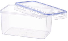 Aristo Lock & Fresh 222 Plastic Storage Container For Storing grains, pulses, rice, wheat etc- 2250 ML, Transparent Clear, large (LOCK&FRESH222) (22.5 x 13.5 x 12cm)-1