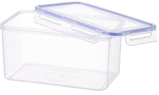 अरिस्टो लॉक एंड फ्रेश 222 प्लास्टिक स्टोरेज कंटेनर अनाज, दालें, चावल, गेहूं आदि के भंडारण के लिए - 2250 एमएल, पारदर्शी, बड़ा (LOCK&amp;FRESH222) (22.5 x 13.5 x 12 सेमी) 