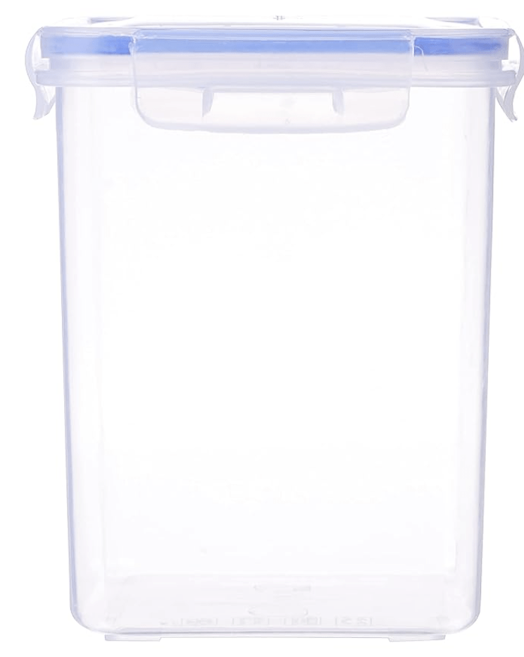 Aristo Lock & Fresh 213 Plastic Storage Container For Storing grains, pulses, rice, wheat etc- 2400 ML, Transparent Clear, large (LOCK&FRESH213) (19 x 13 x 16.5cm)