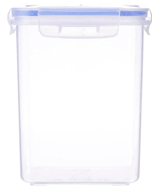 अरिस्टो लॉक एंड फ्रेश 213 प्लास्टिक स्टोरेज कंटेनर अनाज, दालें, चावल, गेहूं आदि के भंडारण के लिए - 2400 एमएल, पारदर्शी, बड़ा (LOCK&amp;FRESH213) (19 x 13 x 16.5 सेमी) 