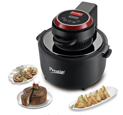 Prestige Multi-Chef All-in-One Air Fryer |80% less Oil Consumption|6.5L Capacity |1200 Watts Power|Airfry,Oven, Toast, Grill|See Through Lid|Advance Digital Display|Even Heat Distribution|Black