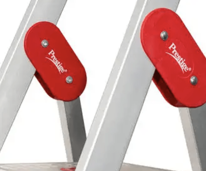 Prestige CleanHome PCIL 4 Steps Household Ladder (Orange, Silver)