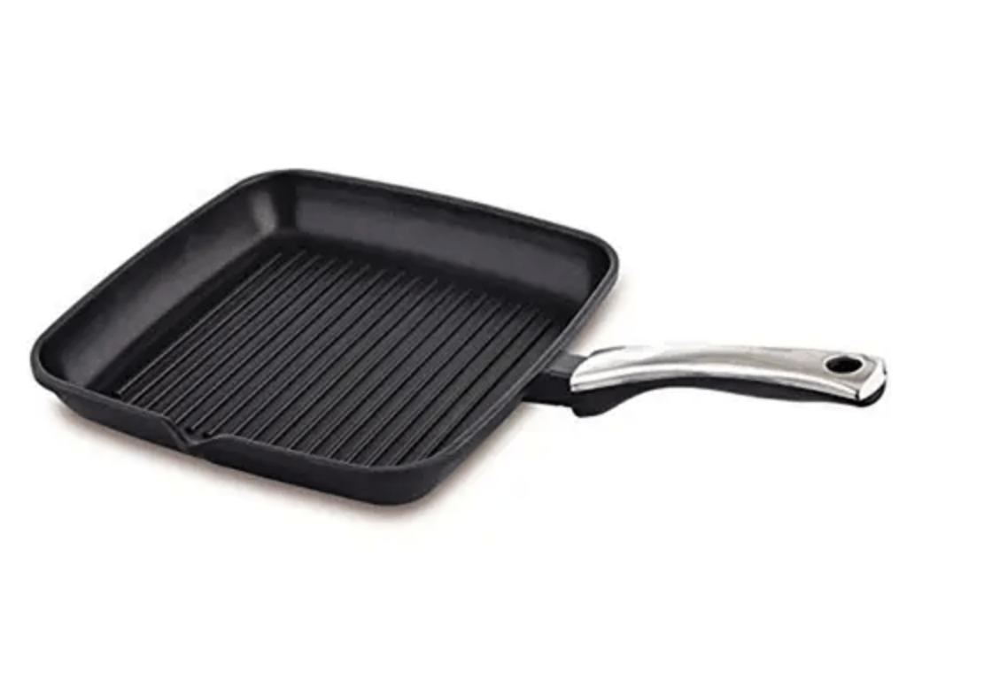 Prestige Die Cast Plus Alumunium Square Grill Pan, Black