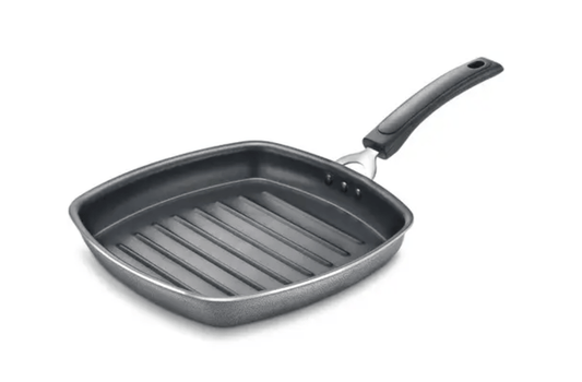 Prestige Omega Select Plus Aluminium Non-stick Coating Square Grill Pan, (Black)