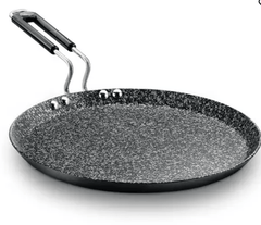 Prestige Durastone Hard Anodised 6 Layer Non-Stick Omni Tawa, (Black) 25cm-1