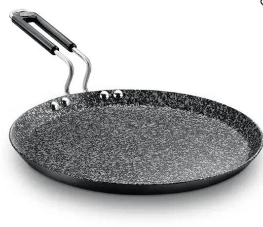Prestige Durastone Hard Anodised 6 Layer Non-Stick Omni Tawa, (Black) 25cm