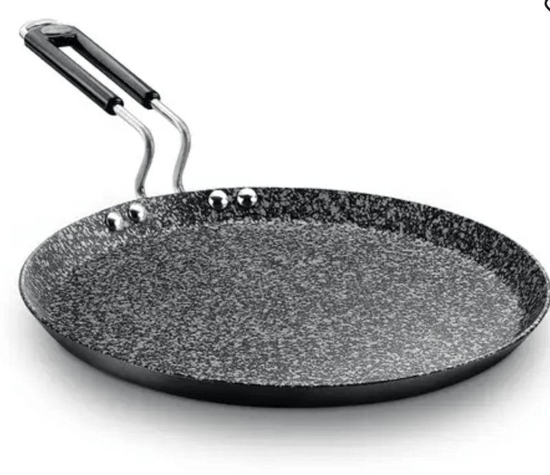 Prestige Durastone Hard Anodised 6 Layer Non-Stick Omni Tawa, (Black) 25cm-1
