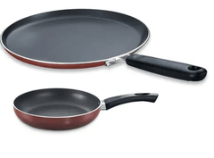 Prestige Omega Deluxe Twin Pack Omni Tawa -28 cm & Fry Pan -20 cm (Shrink Wrap)-1