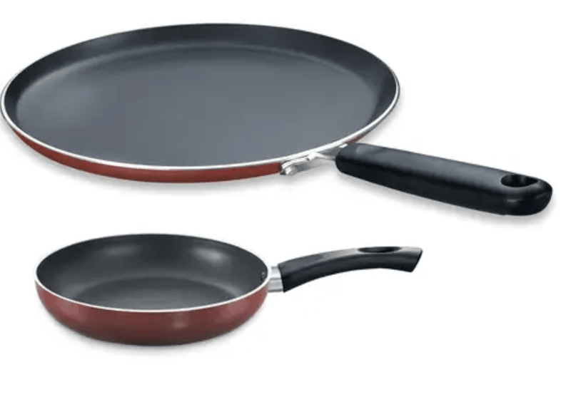 Prestige Omega Deluxe Twin Pack Omni Tawa -28 cm & Fry Pan -20 cm (Shrink Wrap)-1