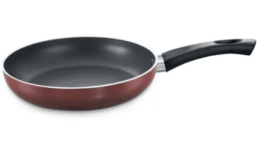 Prestige Omega Deluxe Aluminium Induction Base Non-Stick Fry Pan (Red)