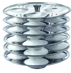 Prestige Idli Plates 6 x Dia 195 mm- 10 Ltr-1