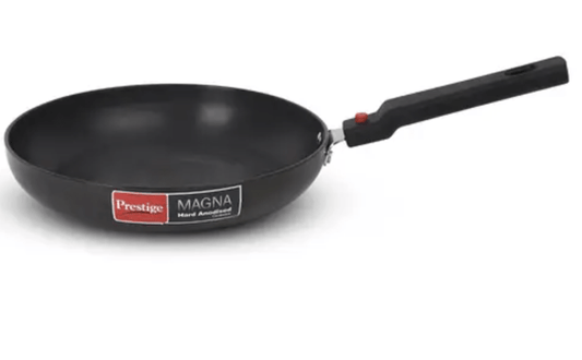 Prestige Hard Anodised Cookware with Detachable Handle Fry Pan, 24cm, 1.7L (Black)