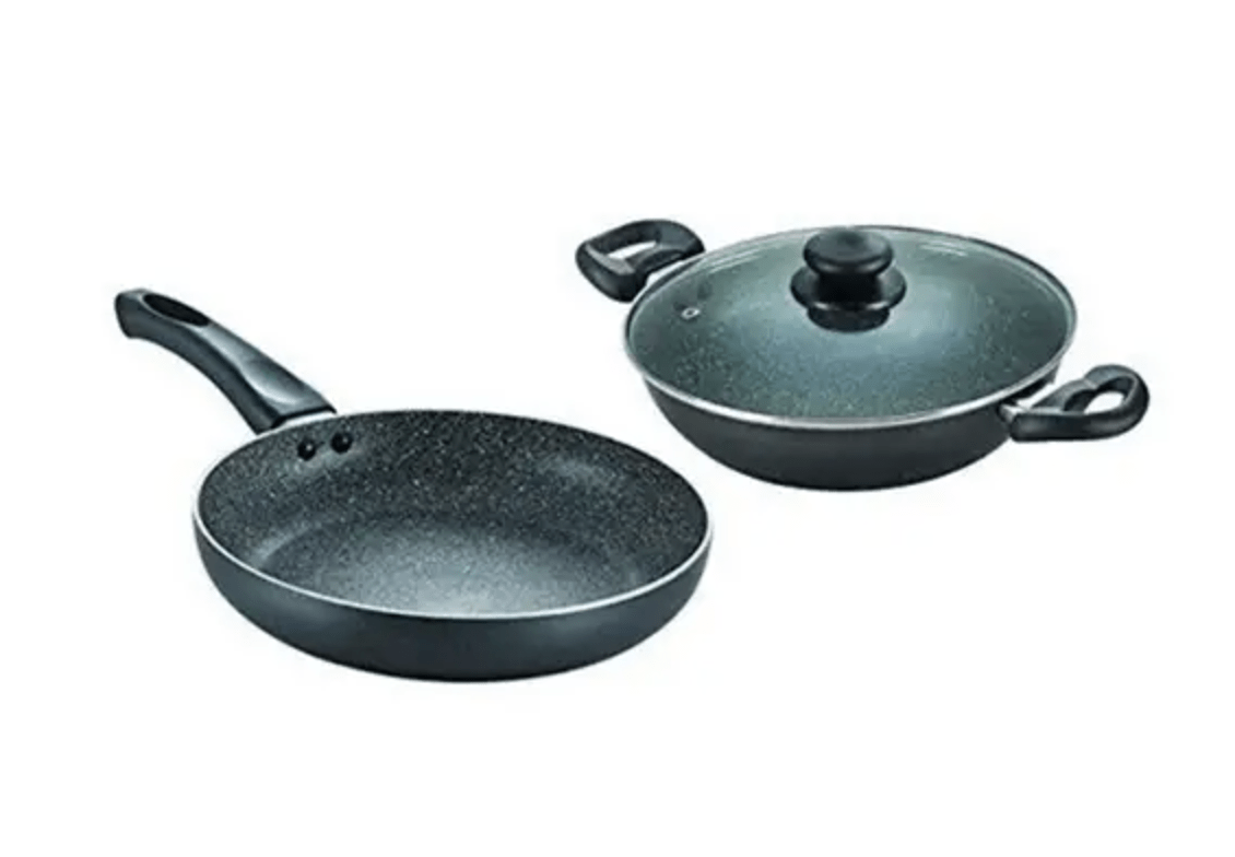 Prestige Granite Kadai 24 cm + Fry Pan 24 cm 