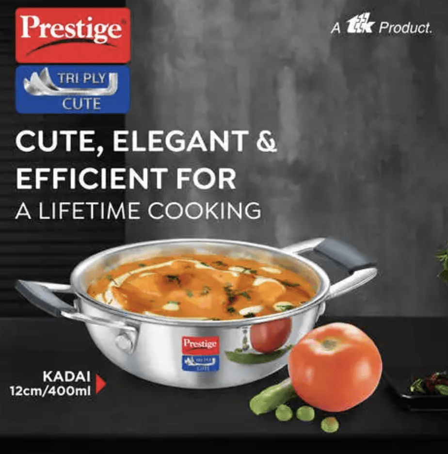 Prestige Tri Ply Cute Kadai
