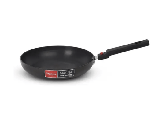 Prestige Magna Hard Anodised Cookware with Detachable Handle Fry Pan, (Black)