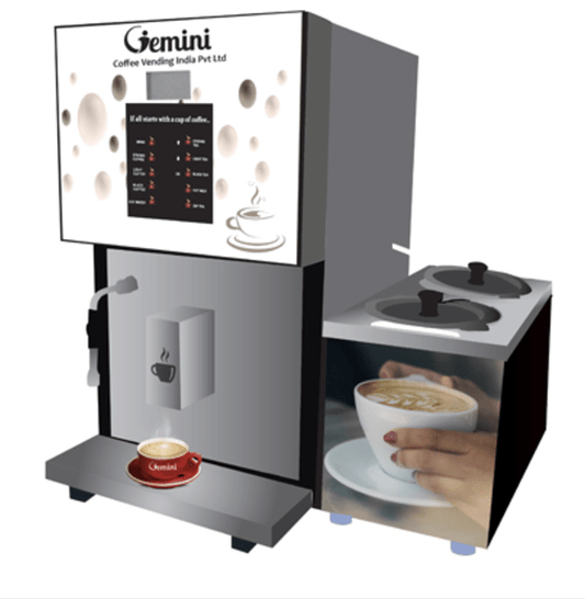 fresh milk filter coffee vending machine