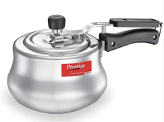 Prestige Nakshatra Plus Svachh Aluminium Spillage Control Handi Pressure Cooker (Silver) 3ltr-1