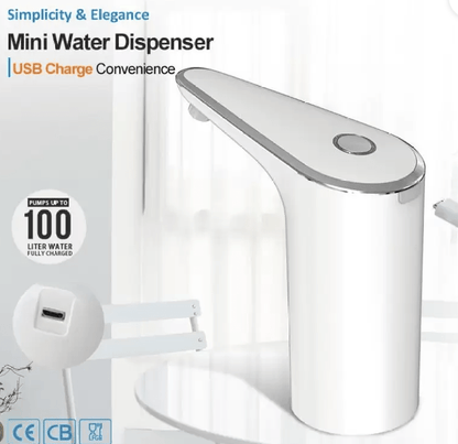 20 லிட்டர் தானியங்கி நீர் விநியோகிப்பான். 1 புஷ் பட்டன் கொண்ட 1200 mAh பேட்டரி பாட்டில் நீர் விநியோகிப்பான் 