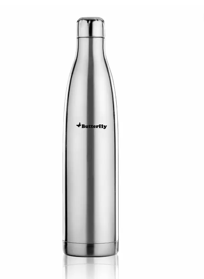 Butterfly Voyage 500 ml Flask  (Pack of 1, Silver, Steel)