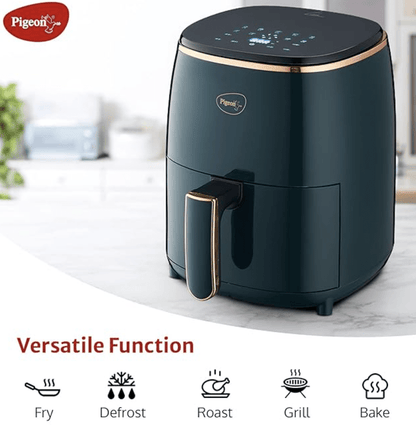 Pigeon Healthifry Digital Air Fryer, with 4.2 L Basket  & Pigeon By Stovekraft Special Pressure Cooker with Outer Lid Induction and Gas Stove Compatible 2, 3, 5 Litre Capacity