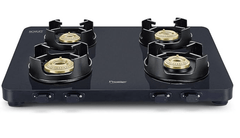 Pebs 04 - Edge4 Burner Gas Stove Black S Prestige-1