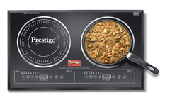 Prestige PDIC 3.0 Double Induction Cooktop(3200W, Black, 2 Burner Induction Stove)-1