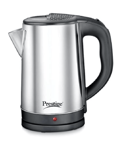 Prestige Pklss 1.7 Electric Kettle 1.7L, Silver & Black, 1.7 Liter, 1500 Watt_Hours
