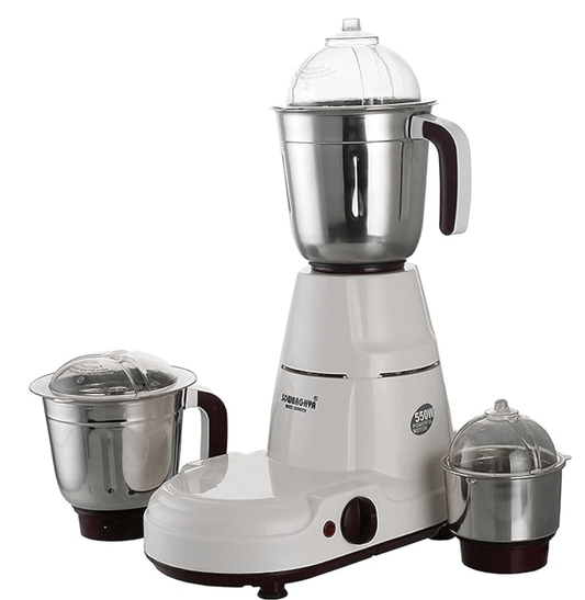 Sowbaghya Stylus 550Watts Mixer Grinder 110V for USA & CANADA (NOT FOR INDIA), Ivory