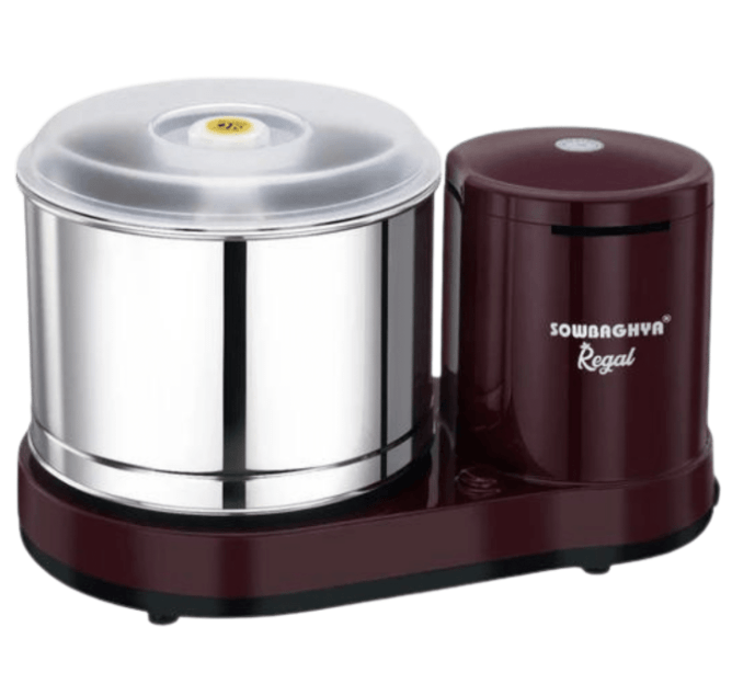 Sowbaghya Regal Table Top Wet Grinder ( 2 L,Maroon )