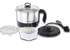 Sowbaghya Multi Cooker (1.2Ltrs) Electric Kettle  (1.2 L, Silver)-2