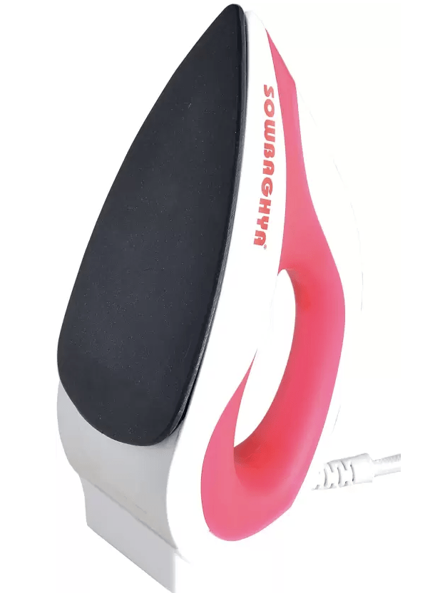 Sowbaghya Grand 1000 Watts Dry Iron  (Pink)-2