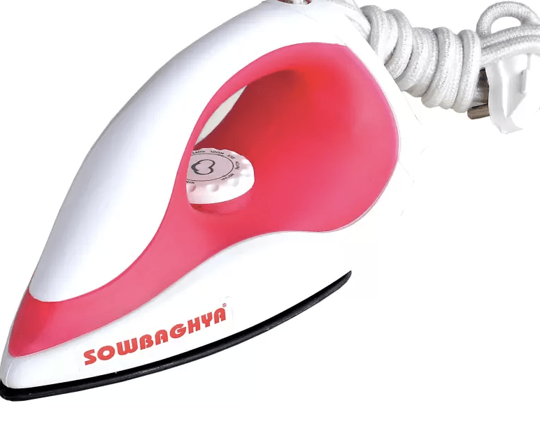 Sowbaghya Grand 1000 Watts Dry Iron  (Pink)