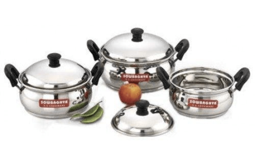 Ultima IB Stainless Steel 6Pcs Cook 'n' Serve Pot Sowbaghya