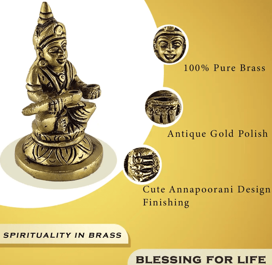 Brass Annapoorine Statue