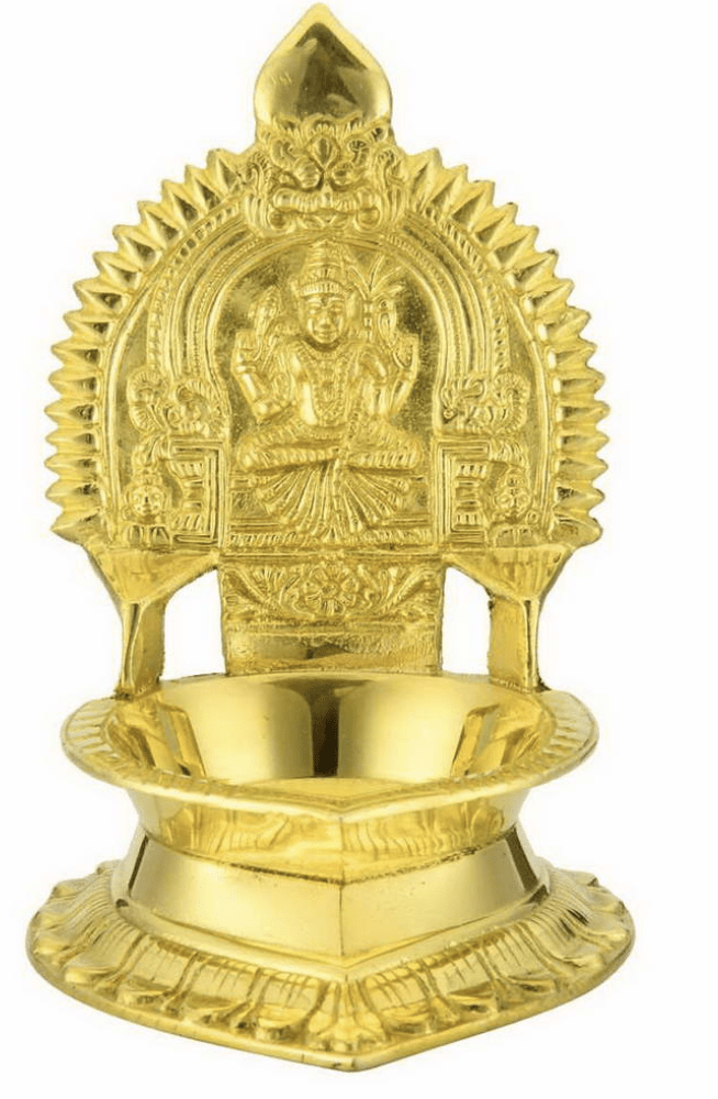 Brass Kamatchi Vilakku Medium-1